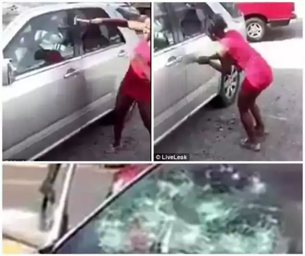 OMG!!! See What Girl Did To Her Boyfriend Car Just To get Revenge
